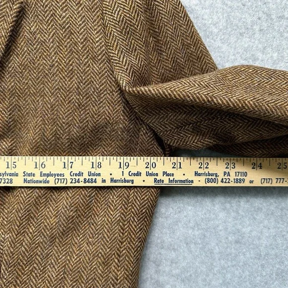 Malo Mens Virgin Fleece Wool One Button Blazer Sport Coat Herringbone 36‎ Small